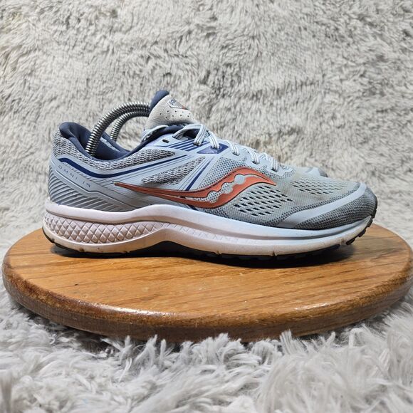 Saucony Omni 19 Womens Size 10 Blue/Bronze Mesh Casual Running Shoes S10570-45 - Picture 11 of 11